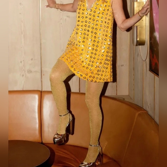 Antonio Melani x Nat Note Pia Mirror Metallic Platform Pumps. Gold (Size 5.5) - Picture 14 of 14